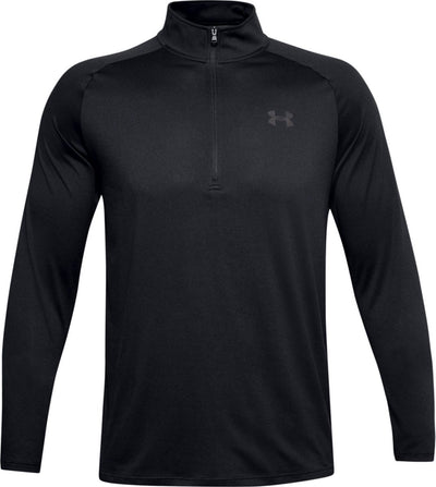 Under armour ua tech 2.0 1 2 zip-blk maillot de sport homme - noir - anthracite