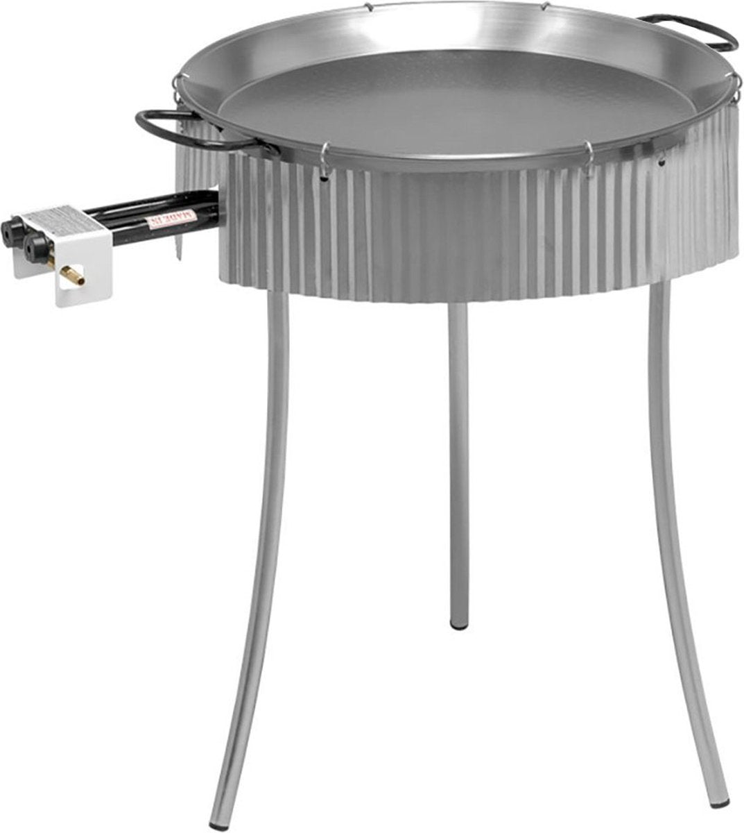 Pare-vent Vaello pour support à paella en acier galvanisé 3 pièces (ø 70 cm)