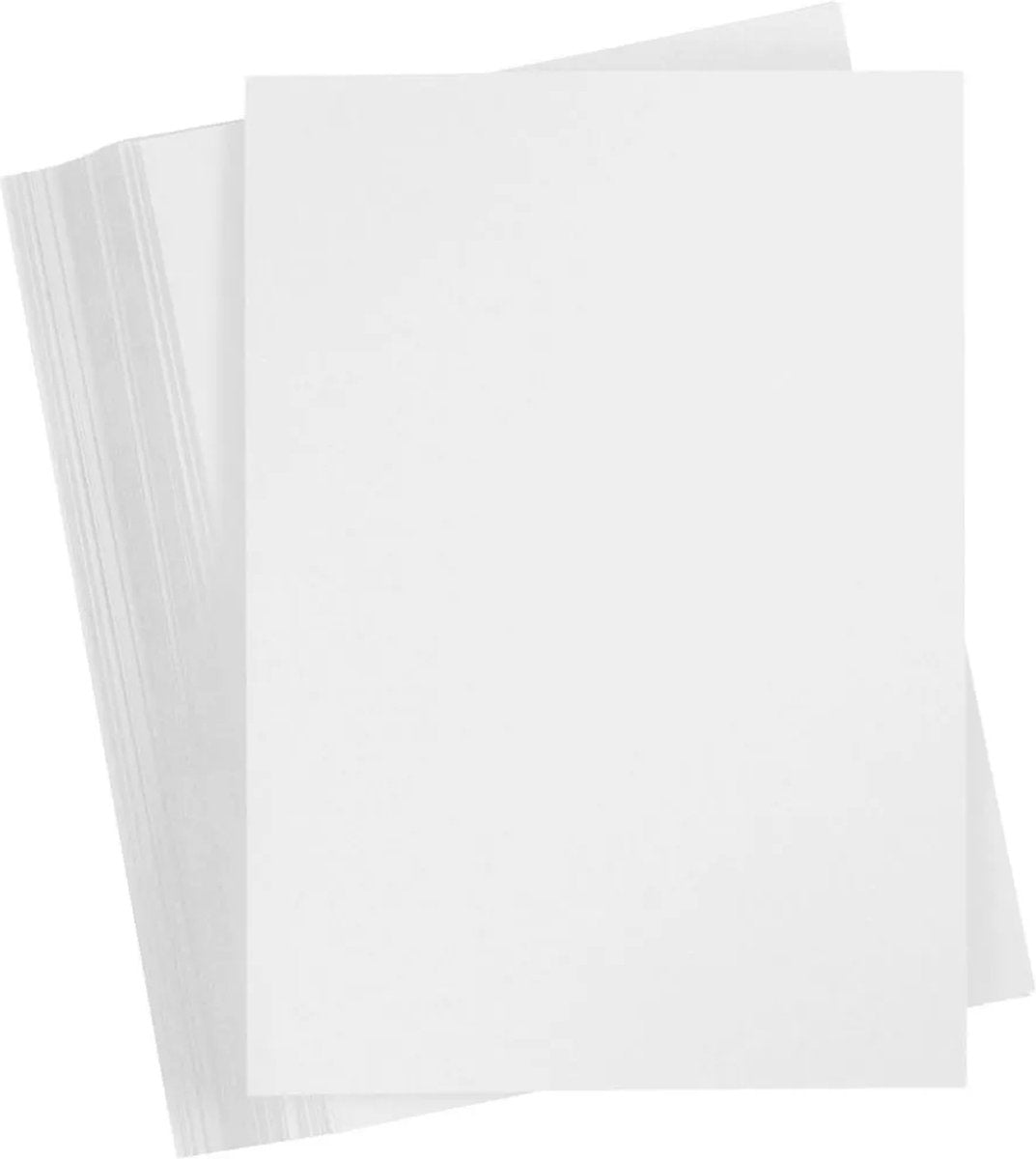 Carton coloré Creativ company, a4, feuille 210x297 mm, 180 gr, blanc, 100 feuilles 1 boîte