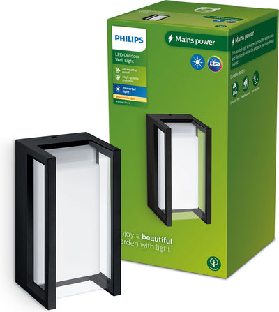 Philips LED Applique Philips Pyrona - noire - LED intégrée