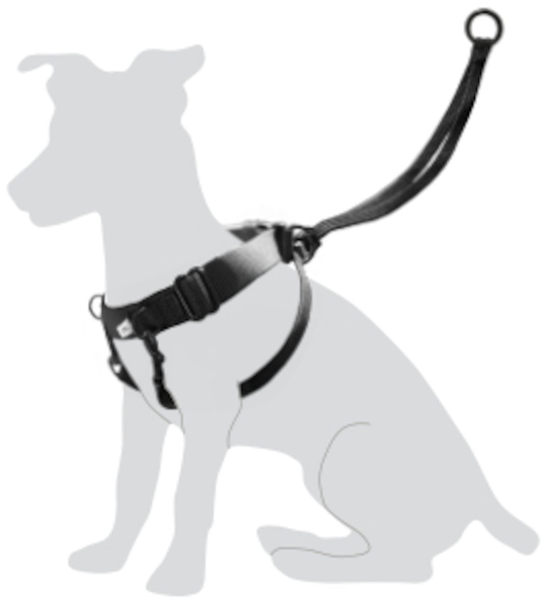 Harnais pour chien Flamingo Easy Walker - m - noir