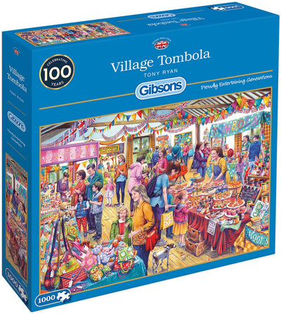 Gibsons - tombola du village (par tony ryan) - 1000 pièces 68×49cm (l×h) - puzzles pour adultes