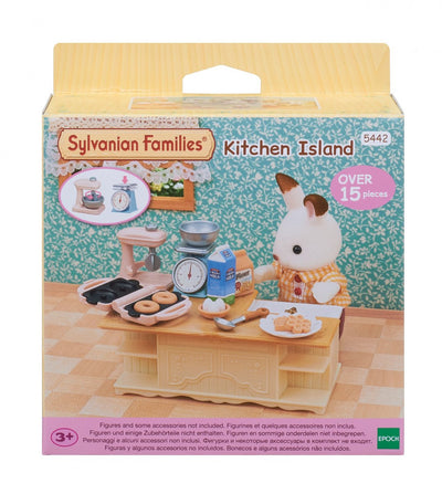 Familles Sylvanian 5442 Décor de maison de poupée avec îlot de cuisine