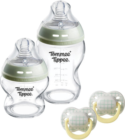 Coffret Tommee Tippee avec biberons et tétines en verre Natural Start - 0 mois+