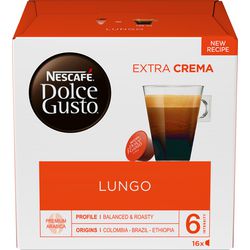 Tasses à café Nescafé Dolce Gusto Lungo 16 pièces