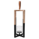 Bougeoir Senza bois noir naturel 40cm