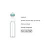 Bouteille d'eau pop -up campus 500 ml - rose frais