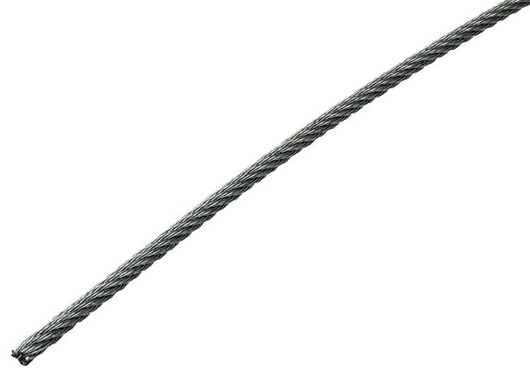 1015568 - câble en acier galvanisé 7x7 100m 4mm largeur 160 kg din en 12385-4 | 100 pièces