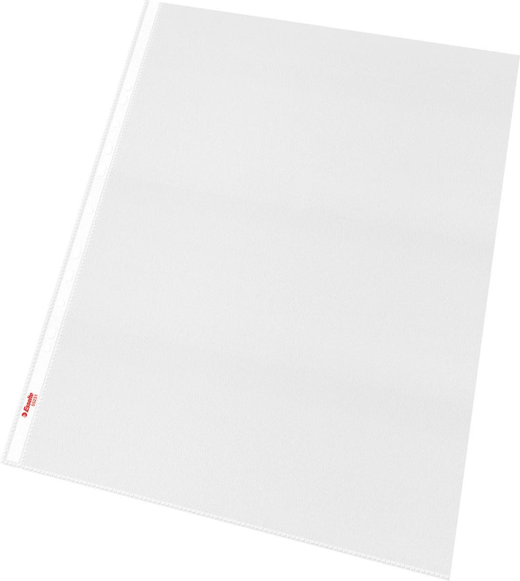 Esselte show bag a3 - 30% de plastique recyclé pré-consommation - pp - 50 pièces - transparent
