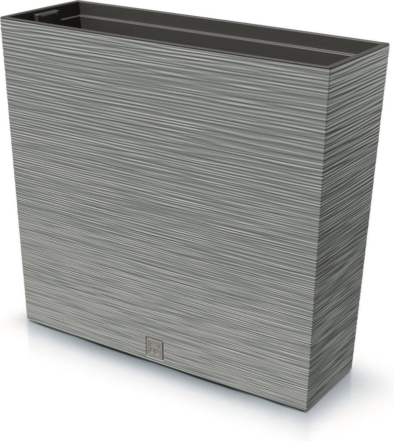 Prosperplast furu case tower - pot de fleurs avec insert - pour intérieur et extérieur - couleur béton (gris)