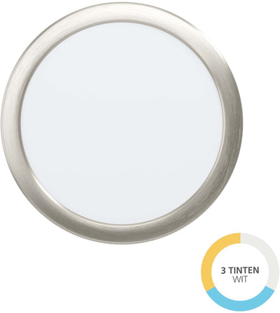 Spot encastrable Eglo fueva 6 - LED - ø 21,6 cm - gris - lumière blanche orientable (lumière chaude, neutre et lumière du jour)