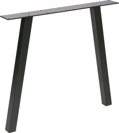Woood tablo a leg kd 1 pièce - métal - noir - 72x79x10
