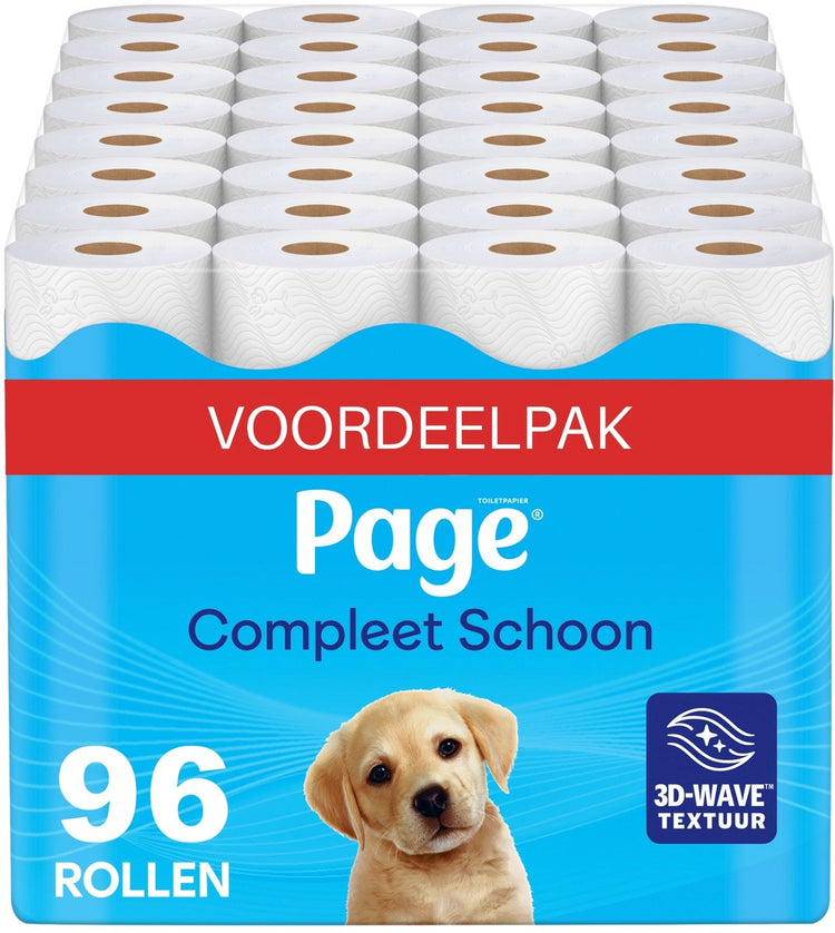 Papier toilette Page ® - papier toilette complètement propre - 96 rouleaux - pack économique