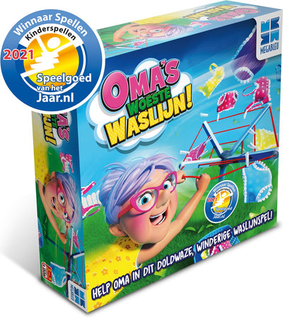 BrandUnit Megableu OMA APOS; S Woeste Washing Line Action Game
