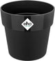 Elho b.for original round 18 - pot de fleur d'intérieur - 100% plastique recyclé - ø 18,0 x h 16,5 cm - noir vivant