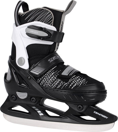 Tempish – Gokid Ice – Patins de hockey sur glace – Patins pour enfants – Noir – Patins de hockey légers pour enfants, ajustement réglable – Taille EU 29-32