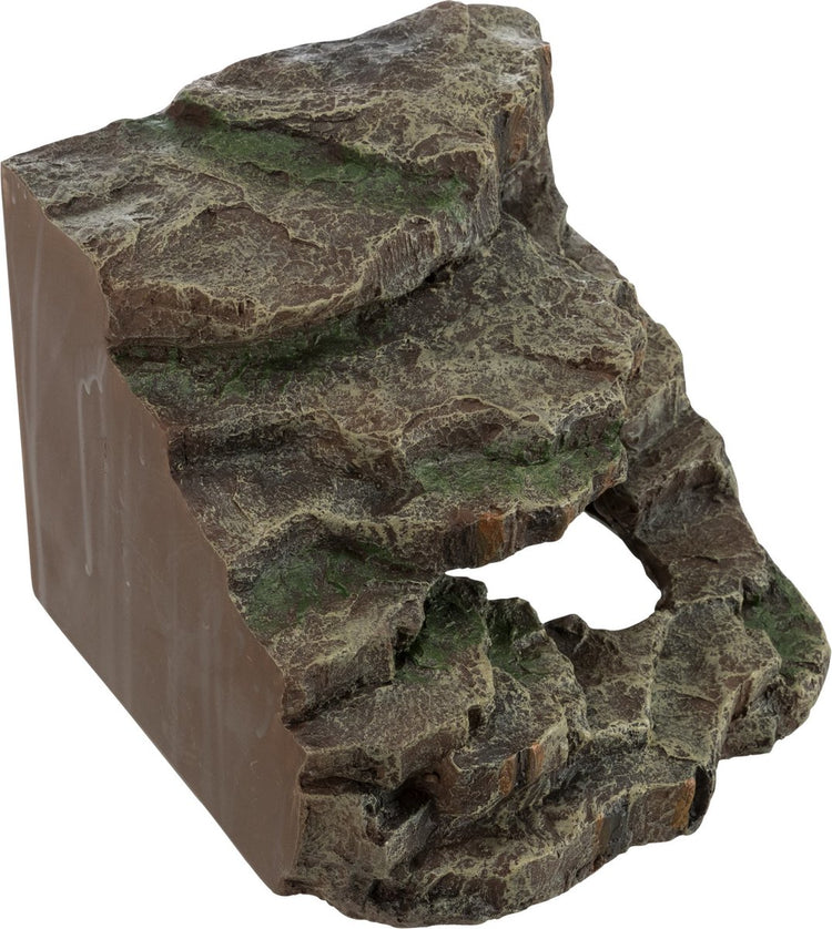 Trixie coin roche - abri pour reptiles 19x17x17 cm - résine polyester, décoration terrarium