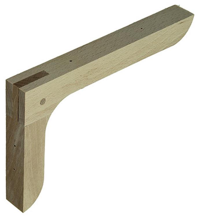 1015572 - console hêtre 200x125mm | 10 pièces