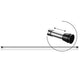 Rideau de douche blanc chromé 70 120cm