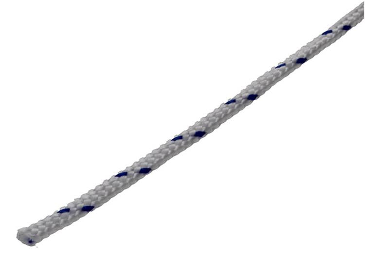 Mack 1013956 - Bobine pp tressée blanc bleu 2mm 150m | 5 pièces