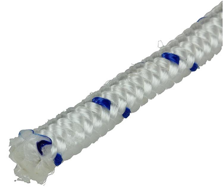 Mack 1013978 - fil tressé pp blanc bleu 10mm 15m | 5 pièces