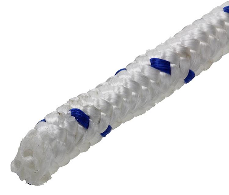 Mack 1013979 - pp tressé blanc bleu fil12mm 15m | 5 pièces