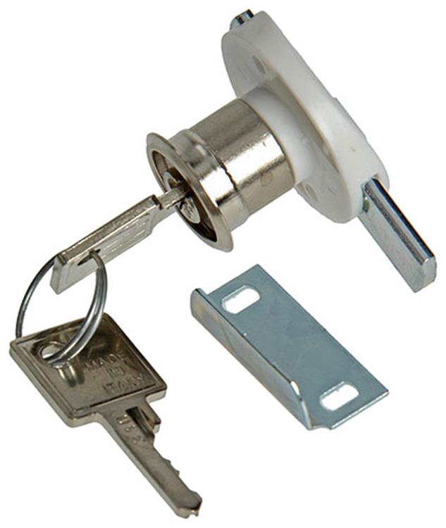 Mack 1014017 - serrure d'armoire à cylindre en saillie ø 16 mm l20 mm | 5 pièces
