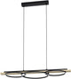 Suspension Eglo boyal - LED - 40cm - bois - marron noir
