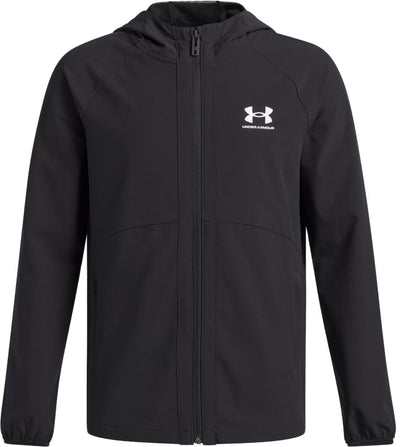 Under Armour UA Vibe tissé coupe-vent-BLK veste de sport pour garçons - noir - blanc
