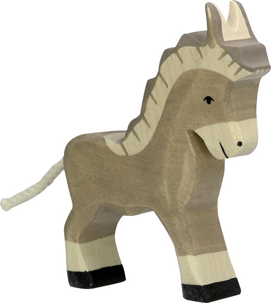 Ferme Holztiger - âne petit - 9x2x11cm - figurine en bois - fait main
