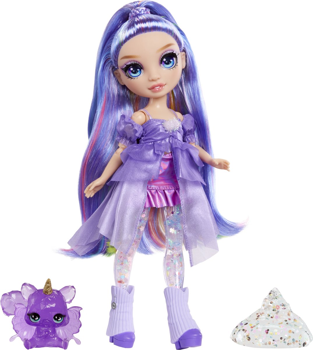 Rainbow High Rainbow Shimmers avec Slim Fashion Doll Violet (Purple)