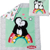 Pengouin de couverture de poupée avec oreiller