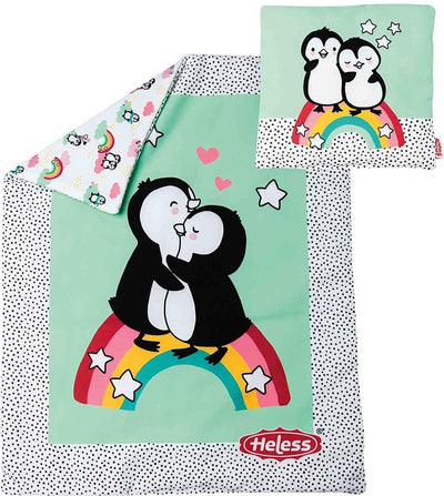 Pengouin de couverture de poupée avec oreiller