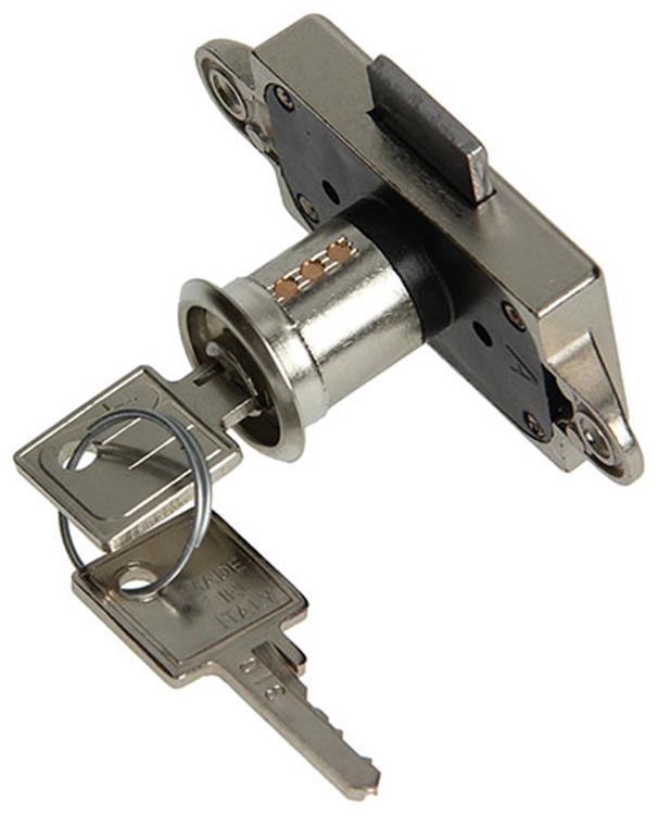 Mack 1014018 - serrure d'armoire à cylindre en saillie ø 15 mm l20 mm | 5 pièces