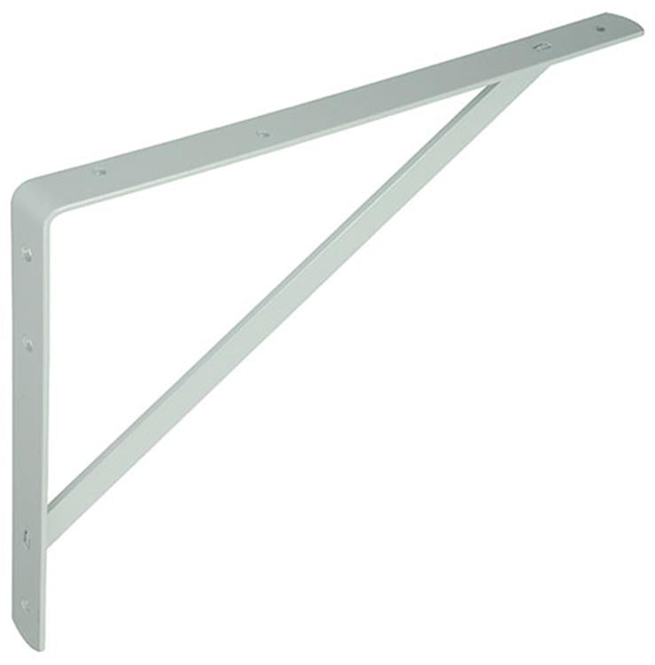 1013894 - support étagère renforcé blanc 250x400mm | 10 pièces