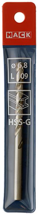 Mack 1018192 - foret à métaux hss g din 338 ø 6,8 x 109 mm | 5 pièces
