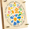 Petit pied - presse à fleurs en bois, 18x18cm