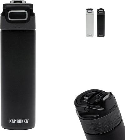 Bouteille d'eau isotherme Kambukka Elton 600 ml - nuit tombée avec couvercle 3 en 1 et gourde facile à nettoyer