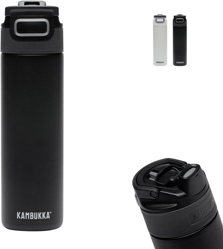 Bouteille d'eau isotherme Kambukka Elton 600 ml - nuit tombée avec couvercle 3 en 1 et gourde facile à nettoyer