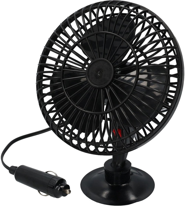 Ventilateur Carpoint 12v – 6 pouces – avec ventouse – oscillant – câble 2 mètres – refroidissement