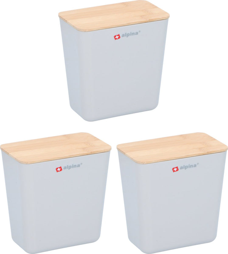 Ensemble de conteneurs de conservation Alpina 3 pièces - conteneurs pour aliments frais 1l - conteneurs de stockage en plastique