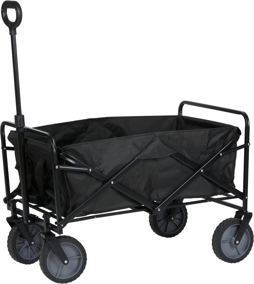 Camp active - chariot à bras pliable - pliable - noir - capacité de charge 70 kg