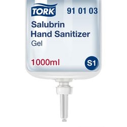 Salubrin tork désinfectant pour les mains en plastique blanc
