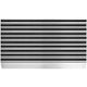 Tapis d'entrée ligne professionnelle profi brush noir, argent