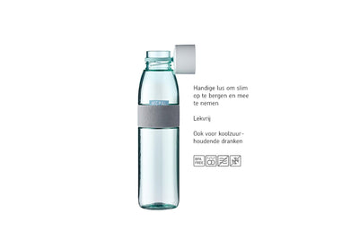 Ellipse de bouteille d'eau mépale - 500 ml - bleu nordique