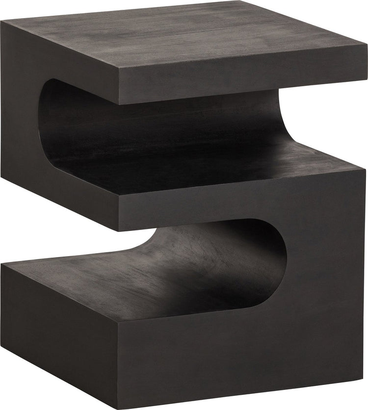 Table d'appoint Woood toma - bois de manguier - noir - 50x40x40