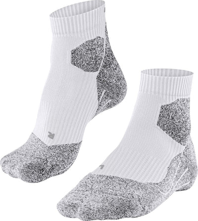 Falke ru chaussettes de trail running anti ampoules, rembourrage léger chaussettes de sport en fil fonctionnel femme blanc - taille 35-36