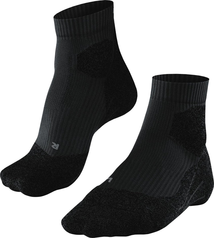 Falke ru trail chaussettes de course en matériau fonctionnel anti-ampoules femme noir - taille 39-40
