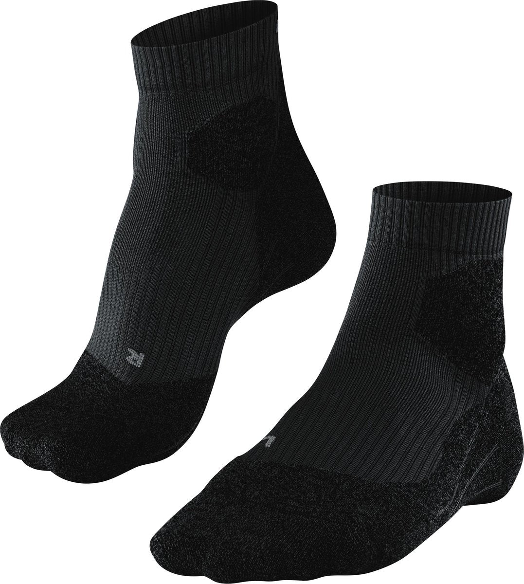 Falke ru trail chaussettes de course en matériau fonctionnel anti-ampoules hommes noir - taille 46-48