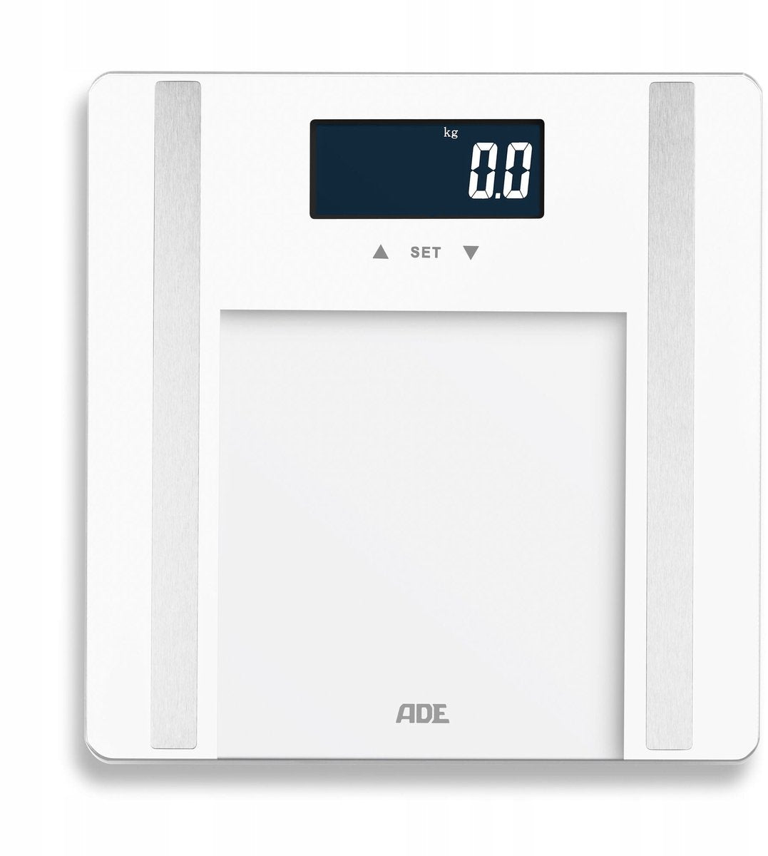 Pèse-personne Ade Ines avec analyse corporelle 30x30cm incl. 2x AAA